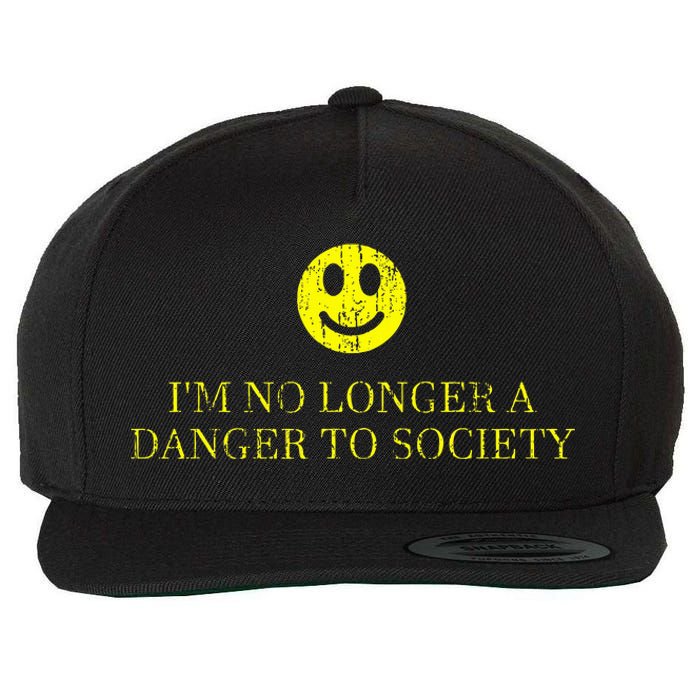 IM No Longer A Danger To Society Wool Snapback Cap