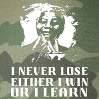 I Never Lose Either I Win Or I Learn Mandela's Motivational Legacy Tie Dye Trucker Hat