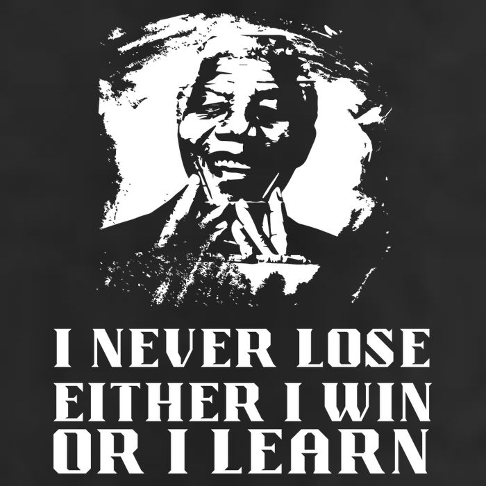 I Never Lose Either I Win Or I Learn Mandela's Motivational Adult Drive Performance Visor