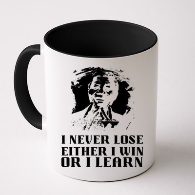 I Never Lose Either I Win Or I Learn Mandela's Motivational Mug