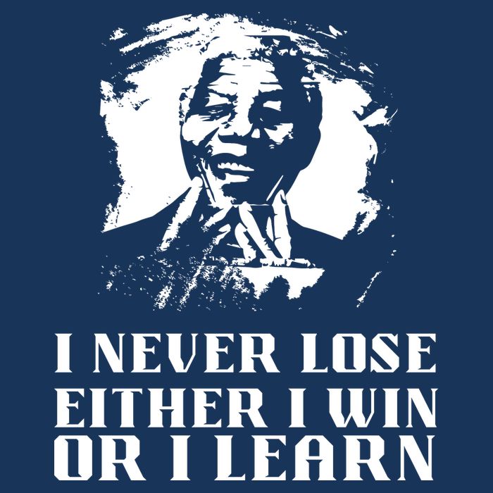 I Never Lose Either I Win Or I Learn Mandela's Motivational Cool Comfort Performance Bucket Hat