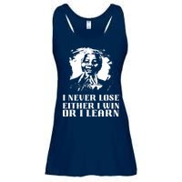 I Never Lose Either I Win Or I Learn Mandela's Motivational Ladies Essential Flowy Tank