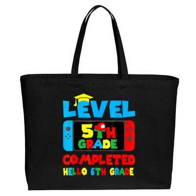 Icu Nurse Level 5th Grade Completed Hello 6th Grade Last Day Of School Gift Cotton Canvas Jumbo Tote