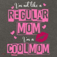 IM Not Like A Regular Mom Funny Mom Cotton Canvas Backpack