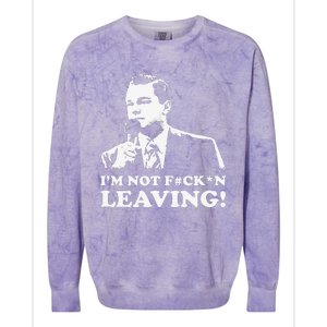 I'm not leaving Colorblast Crewneck Sweatshirt