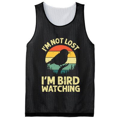 IM Not Lost IM Bird Wat Ching Bird Watcher Birder Mesh Reversible Basketball Jersey Tank