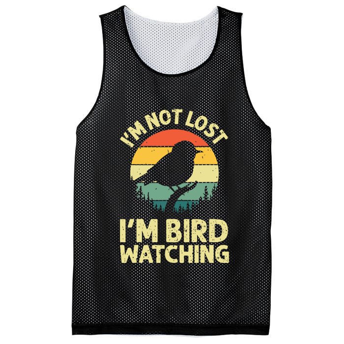 IM Not Lost IM Bird Wat Ching Bird Watcher Birder Mesh Reversible Basketball Jersey Tank