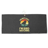 IM Not Lost IM Bird Wat Ching Bird Watcher Birder Large Microfiber Waffle Golf Towel