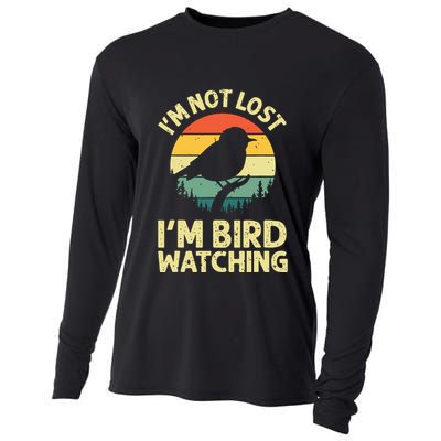 IM Not Lost IM Bird Wat Ching Bird Watcher Birder Cooling Performance Long Sleeve Crew