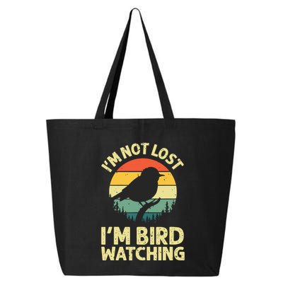 IM Not Lost IM Bird Wat Ching Bird Watcher Birder 25L Jumbo Tote