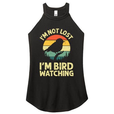 IM Not Lost IM Bird Wat Ching Bird Watcher Birder Women's Perfect Tri Rocker Tank