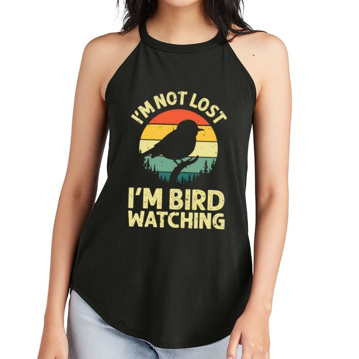 IM Not Lost IM Bird Wat Ching Bird Watcher Birder Women's Perfect Tri Rocker Tank