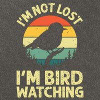 IM Not Lost IM Bird Wat Ching Bird Watcher Birder Cotton Canvas Backpack