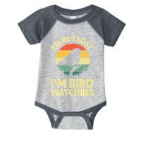 IM Not Lost IM Bird Wat Ching Bird Watcher Birder Infant Baby Jersey Bodysuit