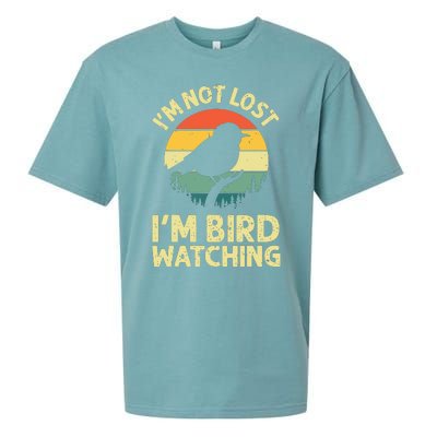 IM Not Lost IM Bird Wat Ching Bird Watcher Birder Sueded Cloud Jersey T-Shirt