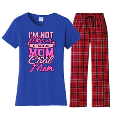 Im Not Like A Regular Mom Happy Mothers Day Mum Cool Mom Meaningful Gift Women's Flannel Pajama Set