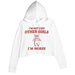 Im Not Like Other Girl Crop Fleece Hoodie