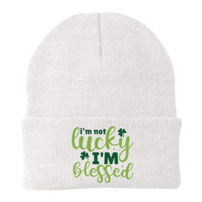 Im Not Lucky Im Blessed St Patrick’S Day Knit Cap Winter Beanie