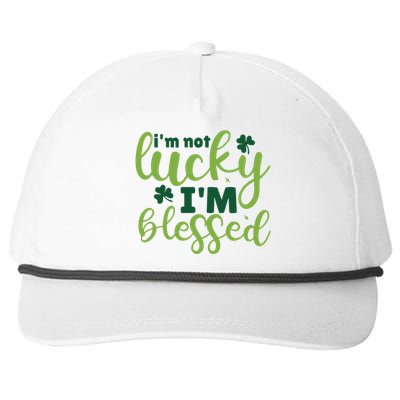 Im Not Lucky Im Blessed St Patrick’S Day Snapback Five-Panel Rope Hat