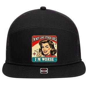 IM Not Like Other IM Worse 7 Panel Mesh Trucker Snapback Hat