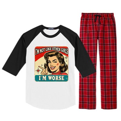 IM Not Like Other IM Worse Raglan Sleeve Pajama Set