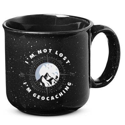 IM Not Lost IM Geocacher Funny Geocacher Geocache 15oz Campfire Ceramic Mug