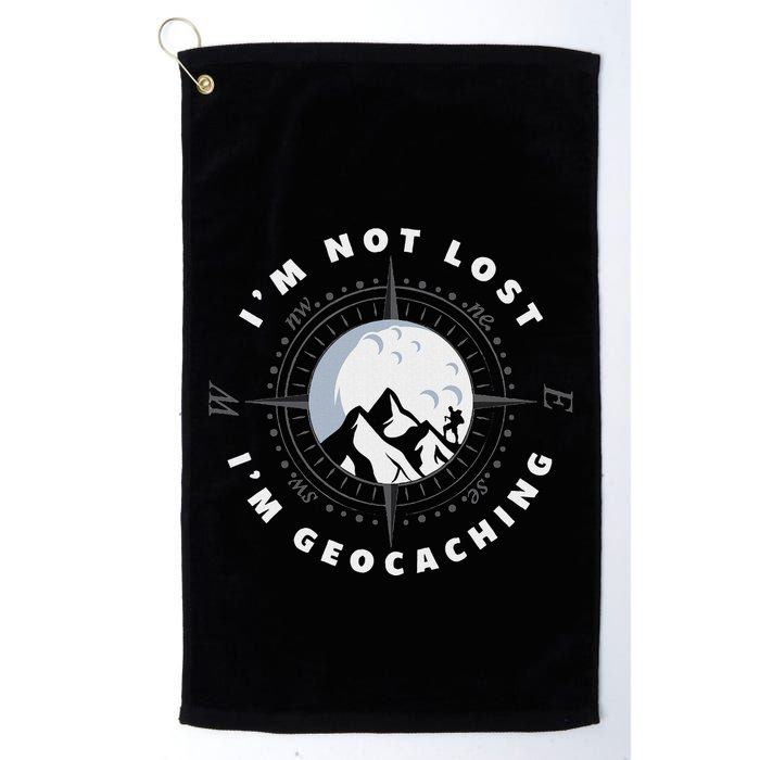 IM Not Lost IM Geocacher Funny Geocacher Geocache Golf Towel