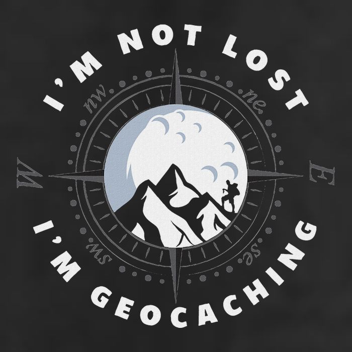 IM Not Lost IM Geocacher Funny Geocacher Geocache Golf Towel