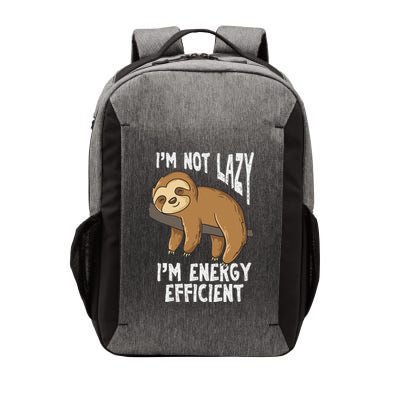IM Not Lazy IM Energy Efficient Funny Sloths Vector Backpack