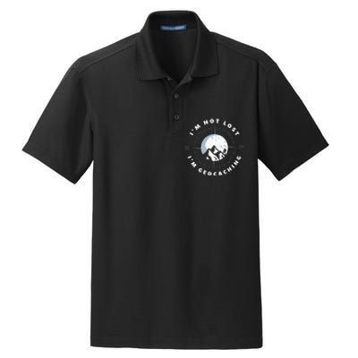 Im Not Lost Im Geocacher Funny Geocacher Geocache Dry Zone Grid Polo