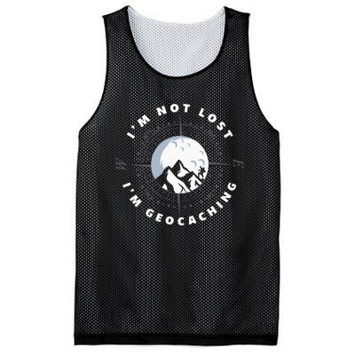 Im Not Lost Im Geocacher Funny Geocacher Geocache Mesh Reversible Basketball Jersey Tank