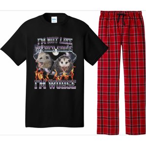 IM Not Like Other IM Worse Possum Funny Pajama Set