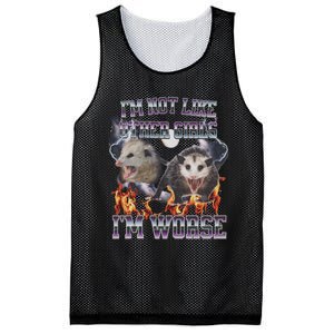 IM Not Like Other IM Worse Possum Funny Mesh Reversible Basketball Jersey Tank