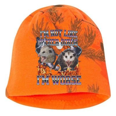 IM Not Like Other IM Worse Possum Funny Kati - Camo Knit Beanie