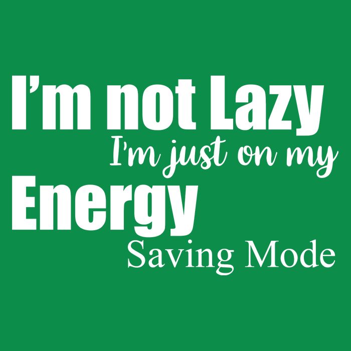 I'm Not Lazy I'm Just On My Energy Saving Mode Kids T-Shirt