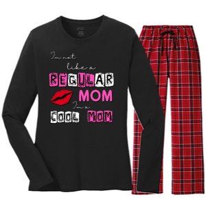 IM Not Like A Regular Mom IM A Coolmom Women's Long Sleeve Flannel Pajama Set 