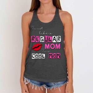 IM Not Like A Regular Mom IM A Coolmom Women's Knotted Racerback Tank