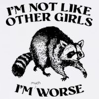 Im Not Like Other Girls Im Much Worse Possum T-Shirt