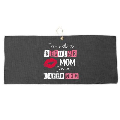 Im Not Like A Regular Mom Im A Cheer Mom Large Microfiber Waffle Golf Towel