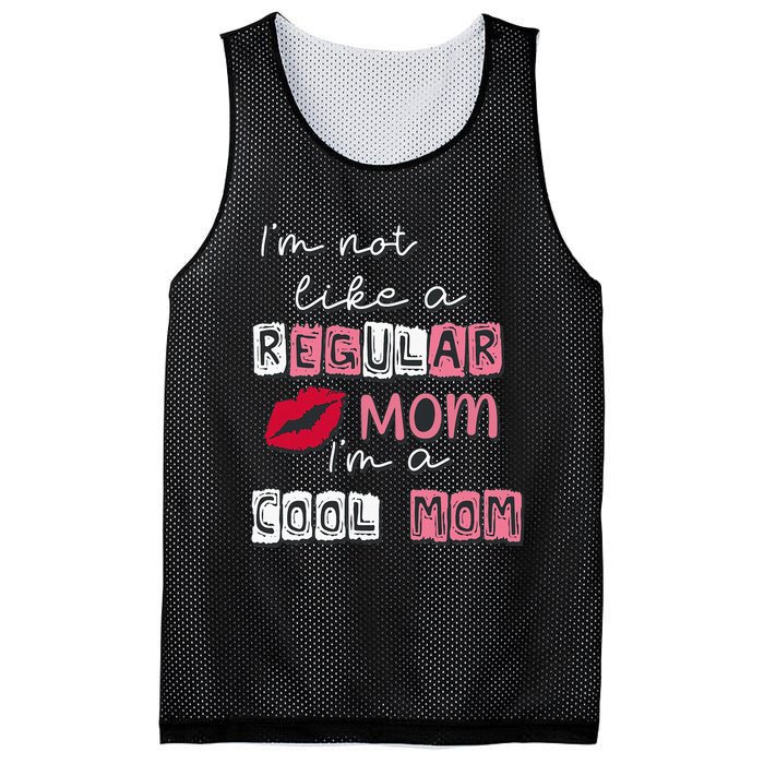 IM Not Like A Regular Mom IM A Cool Mom Design For Mom Mesh Reversible Basketball Jersey Tank