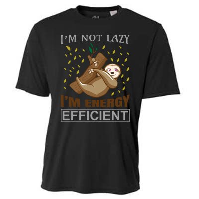 I'm Not Lazy I'm Energy Efficient Cooling Performance Crew T-Shirt