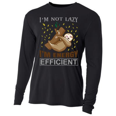 I'm Not Lazy I'm Energy Efficient Cooling Performance Long Sleeve Crew