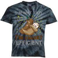 I'm Not Lazy I'm Energy Efficient Kids Tie-Dye T-Shirt