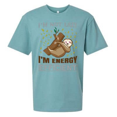 I'm Not Lazy I'm Energy Efficient Sueded Cloud Jersey T-Shirt