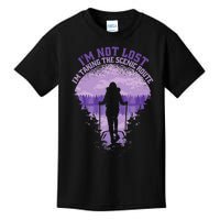 I'm Not Lost Mountaineering Hiker Nature Hiking Kids T-Shirt