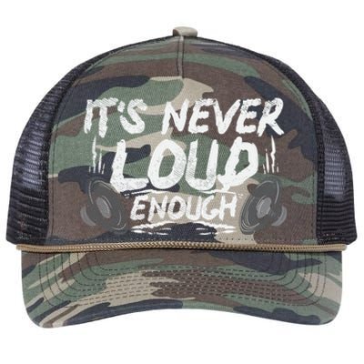 ItS Never Loud Enough Gift Retro Rope Trucker Hat Cap