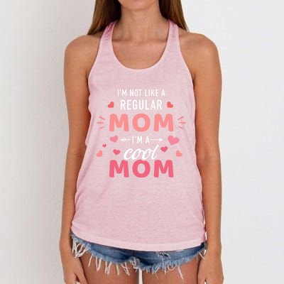 I'm Not Like A Regular Mom I'm A Cool Mother Gift Women's Knotted Racerback Tank