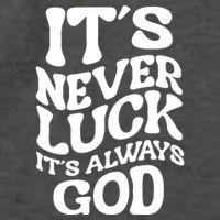 Its Never Luck Its Always God Retro Groovy Vector Backpack
