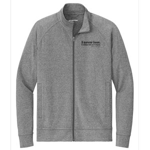 I Never Lose Nelson Mandela Stretch Full-Zip Cadet Jacket