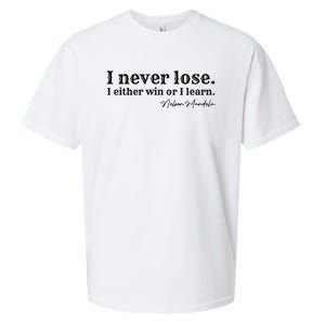 I Never Lose Nelson Mandela Sueded Cloud Jersey T-Shirt